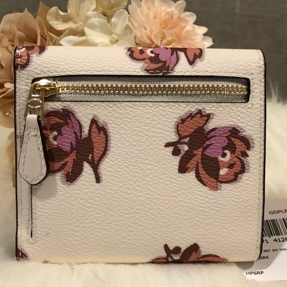 NWT COACH SMALL WALLET WITH FLORAL PRINT - Picture 3 of 8